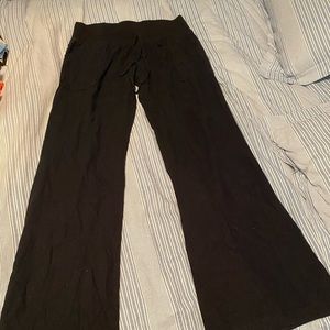 Black linen pants